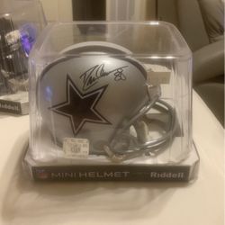 Drew Pearson Signed Mini Helmet JSA authentic 