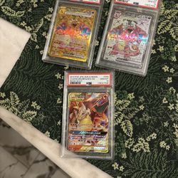 $250 All Three Pokemon Card Slabs 