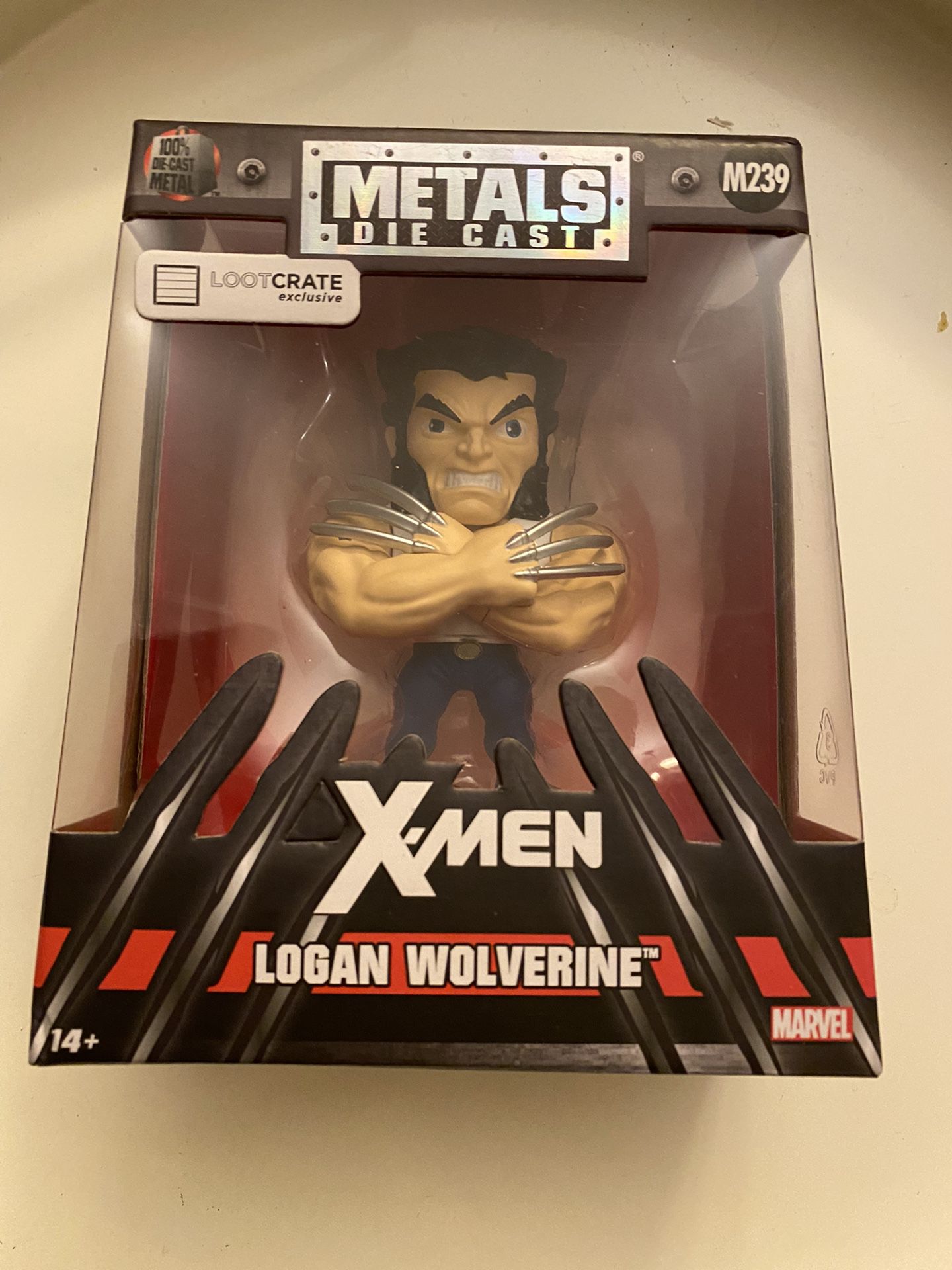 Metals Die Cast X-Men Logan Wolverine Figure Lootcrate Exclusive Jada Toys 98618