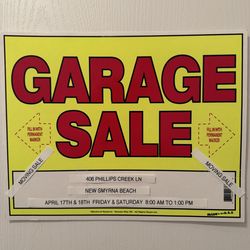 Moving Sale   FRIDAY & SATURDAY  APRIL 17 & 18   8AM TO 1PM