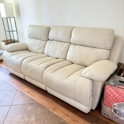 Leather Electric Recliner Sofa
