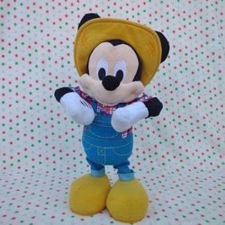 Disney Junior Mickey Mouse E-I-Oh! Farmer Singing Dancing Plush Toy 16” TESTED
