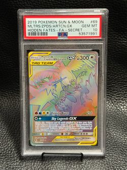 MOLTRES ZAPDOS ARTICUNO SECRET FA 2019 HIDDEN FATES PSA10