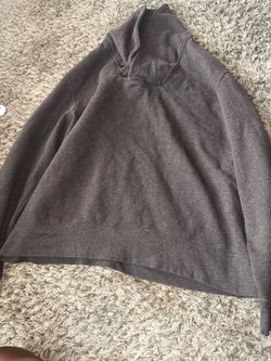 Polo Ralph Lauren Gray Quarter-Button Sweatshirt