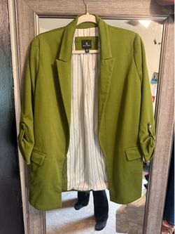 Jules & Leopold Olive Green Blazer – Size JL (Juniors Large)