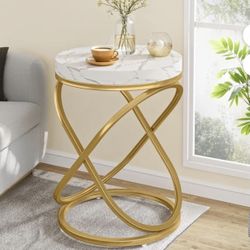 Elegant Round End Table And Coffee Table 