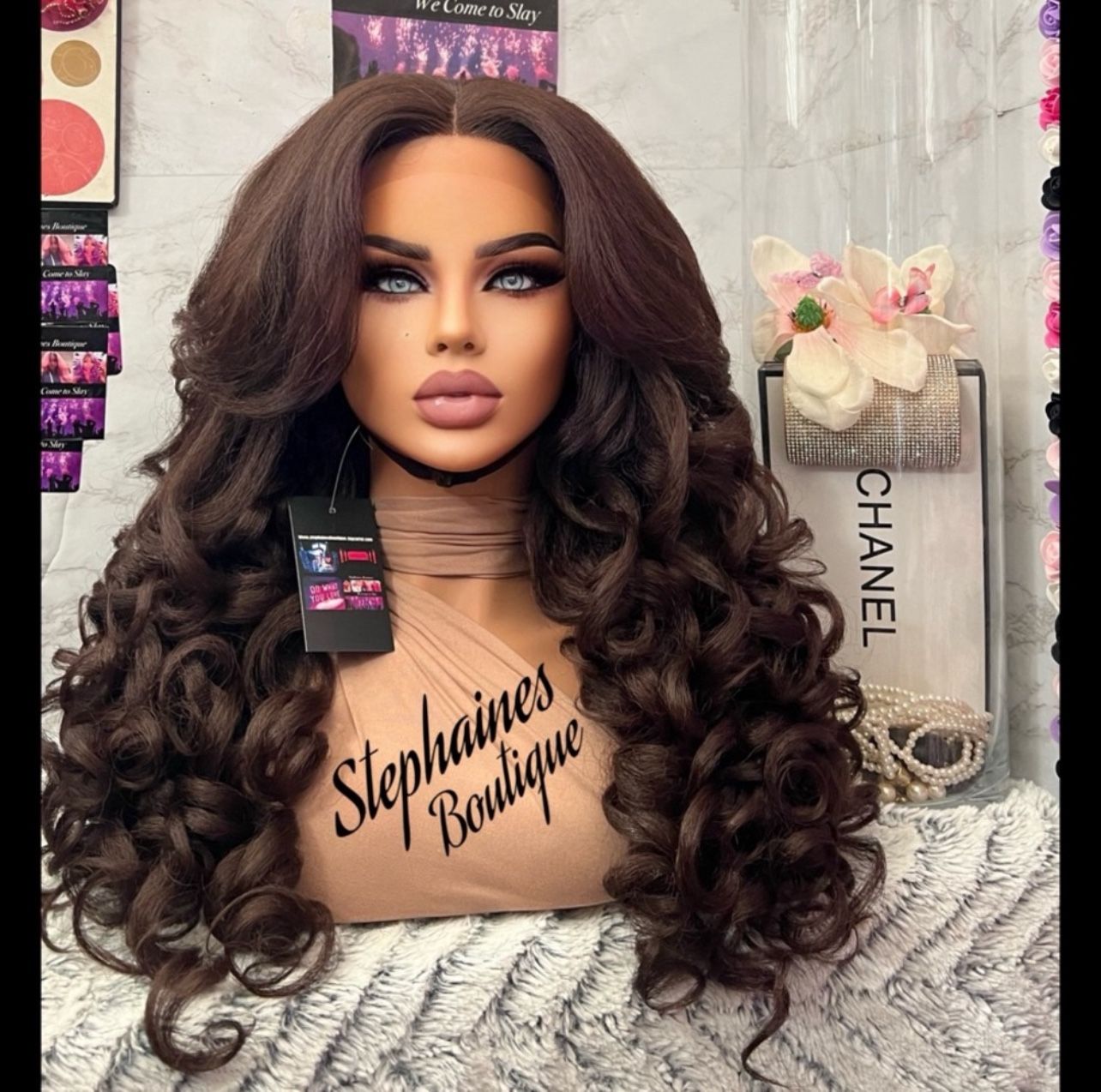 Human Hair Blended Lace Front wig