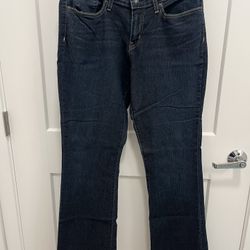 Levi Ladies Modern Boot Cut Jeans - Size 14 - Blue 