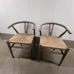 MUST GO BY END OF THIS WEEK Set of 2 Lulu and Georgia Gradie Dining Chairs – Indoor/Outdoor ($275 OBO)