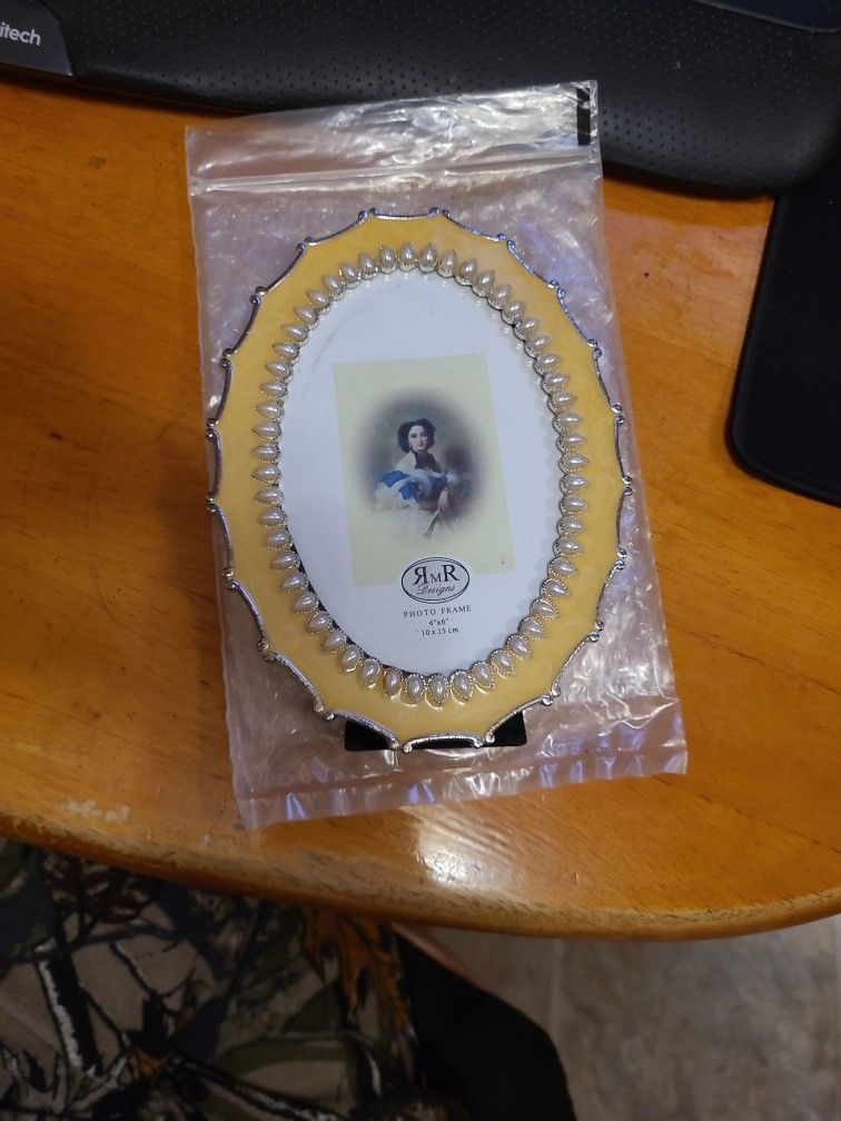Beautiful Mother Of Pearl Picture Frame