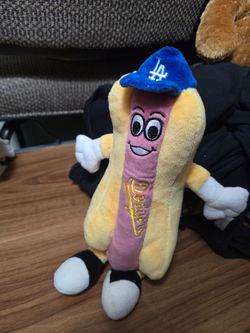 LA Dodgers Dodger Dog Hotdog Plushie