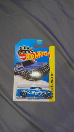 2014 Hot Wheels Blue  Chevy Silverado