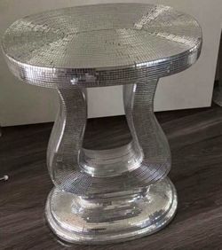 Brand New Mirrored Glass Table