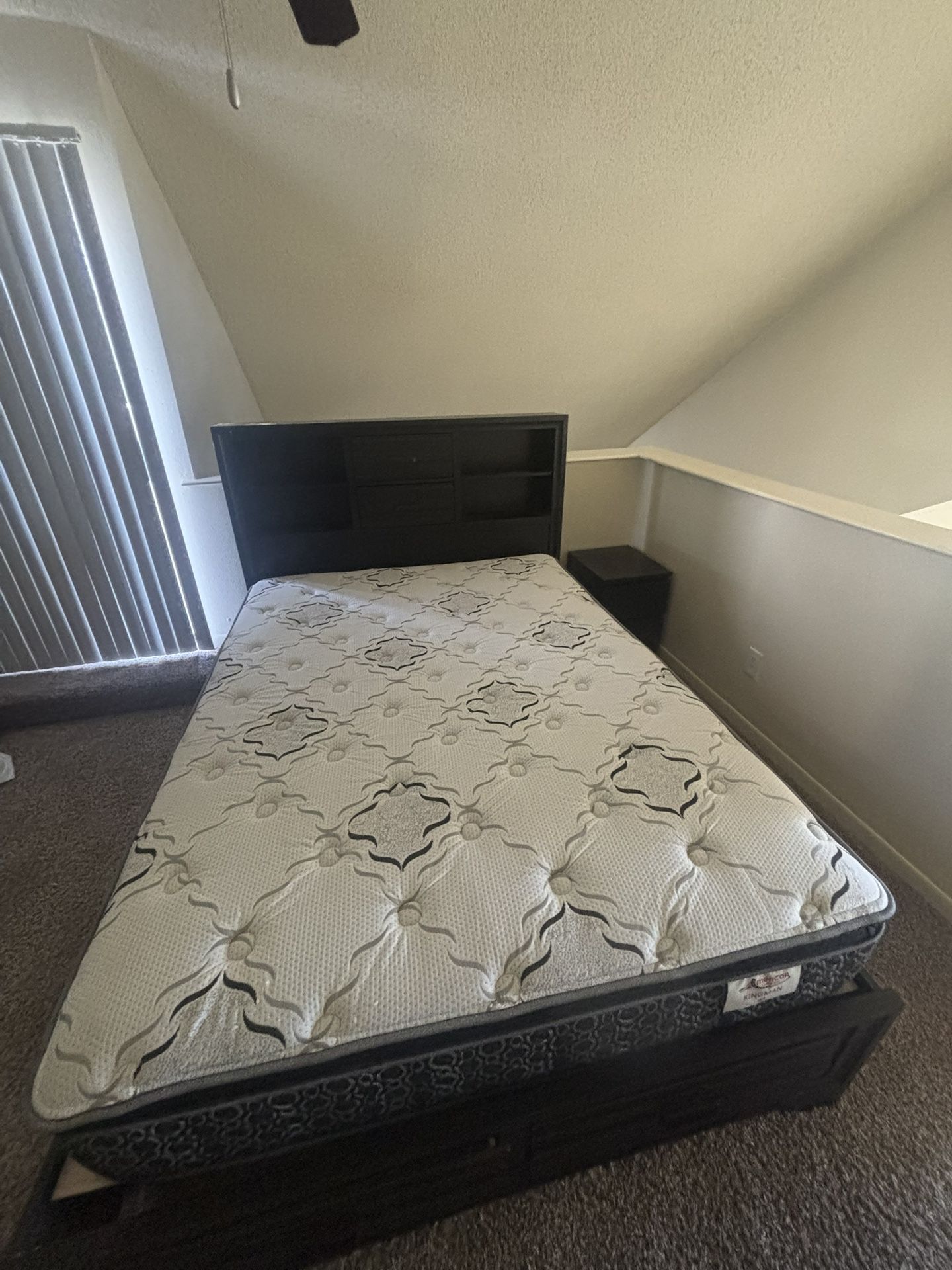 Queen Bed frame & Nightstand