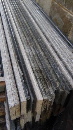 Natural Granite 96" x 4" backsplash ,46 pieces