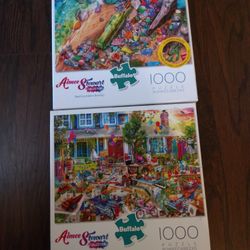 Lot Of 2 Aimee Stewart Jigsaw Puzzles 