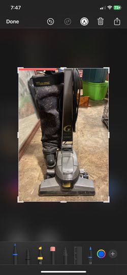 Old School Kirby Vacuum Cleaner With Cleaning shampoo attachments