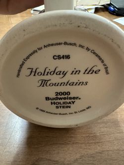 Budweiser 2000 Holiday stein CS 416
