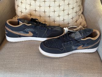 Air Jordan 1 Low Denim Navy Tan – Men’s Size ___