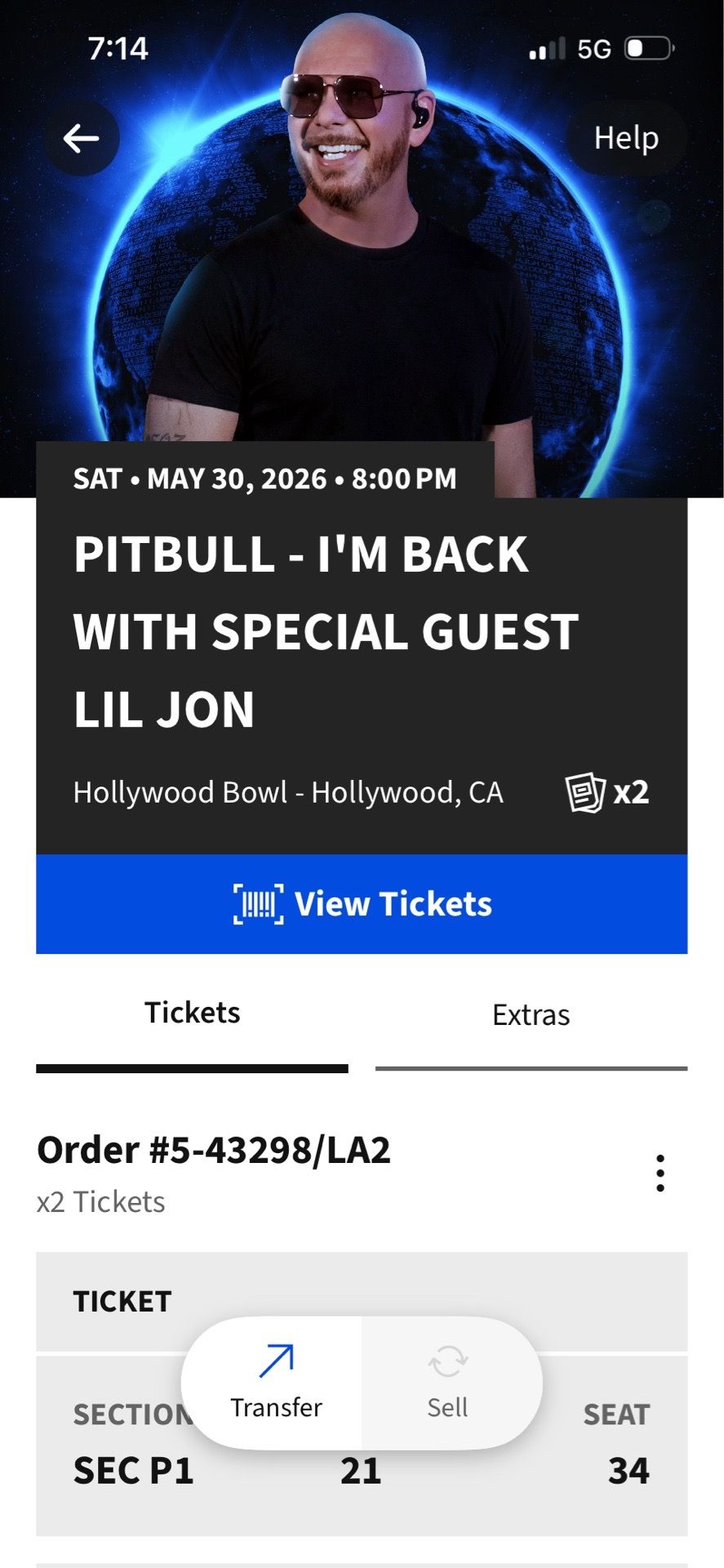 Pitbull tickets
