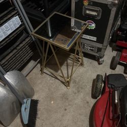 Glass Top End Table