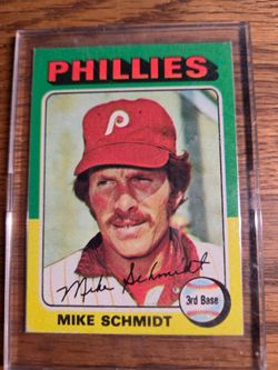 1975 HOF Mike Schmidt Rookie Baseball Card Philadelphia Phillies NR MT