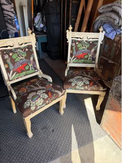 Pair of unique vintage chairs