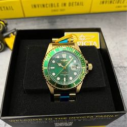 Invicta Pro Diver 30027 Currentwave — Green Dial 100M, New in Box
