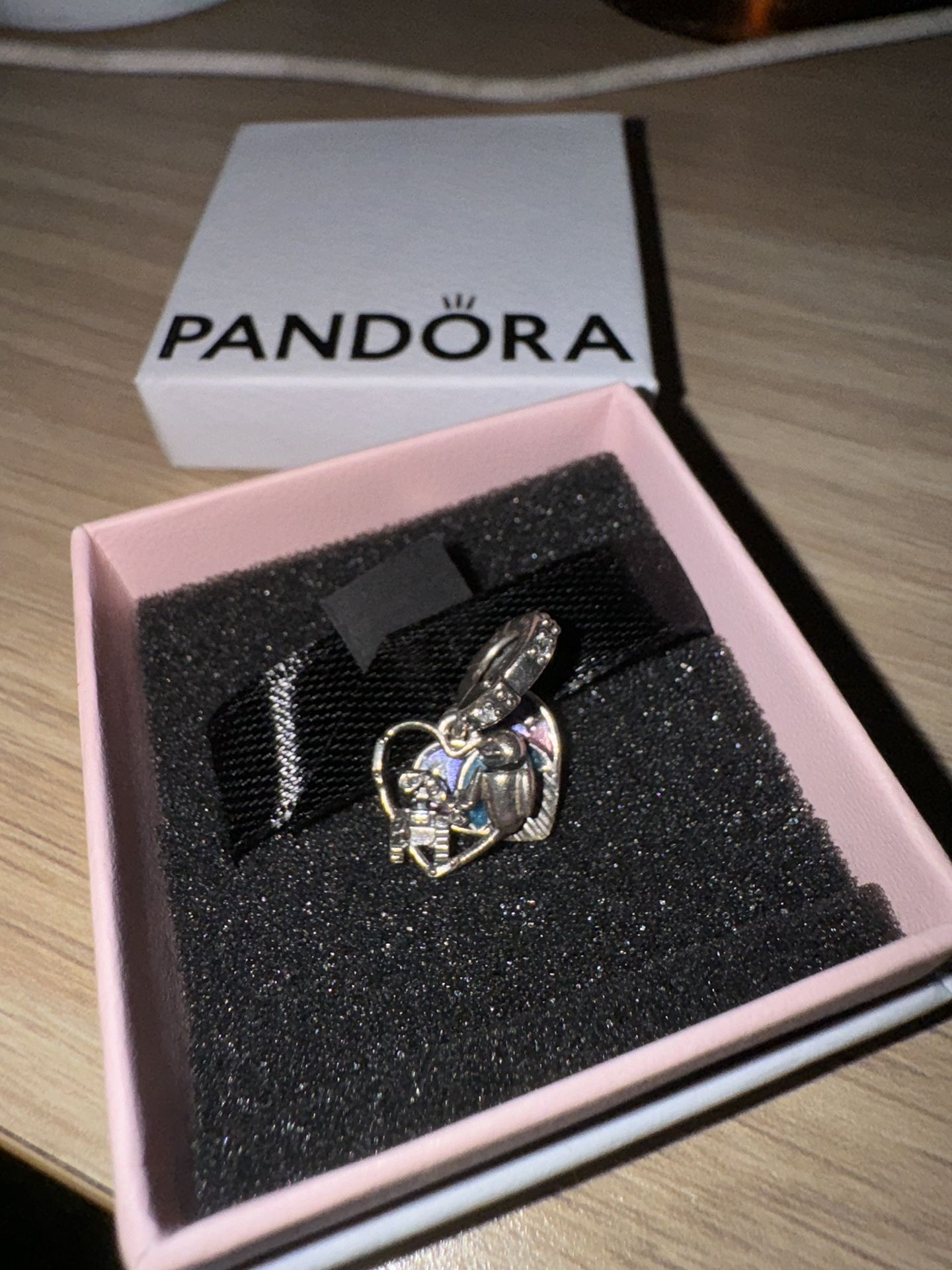 Pandora 2024 Disney Pixar Wall-E & Eve Glow-in-the-dark Dangle Charm