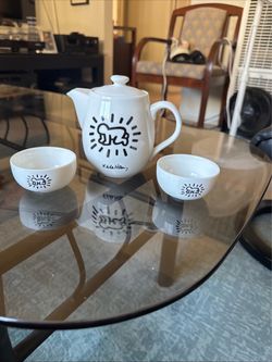 Keith Haring Tea Set;Teapot and cups