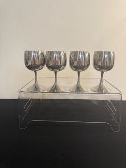 Vintage Italian 18/10 Stainless Steel Goblets – Set of 4