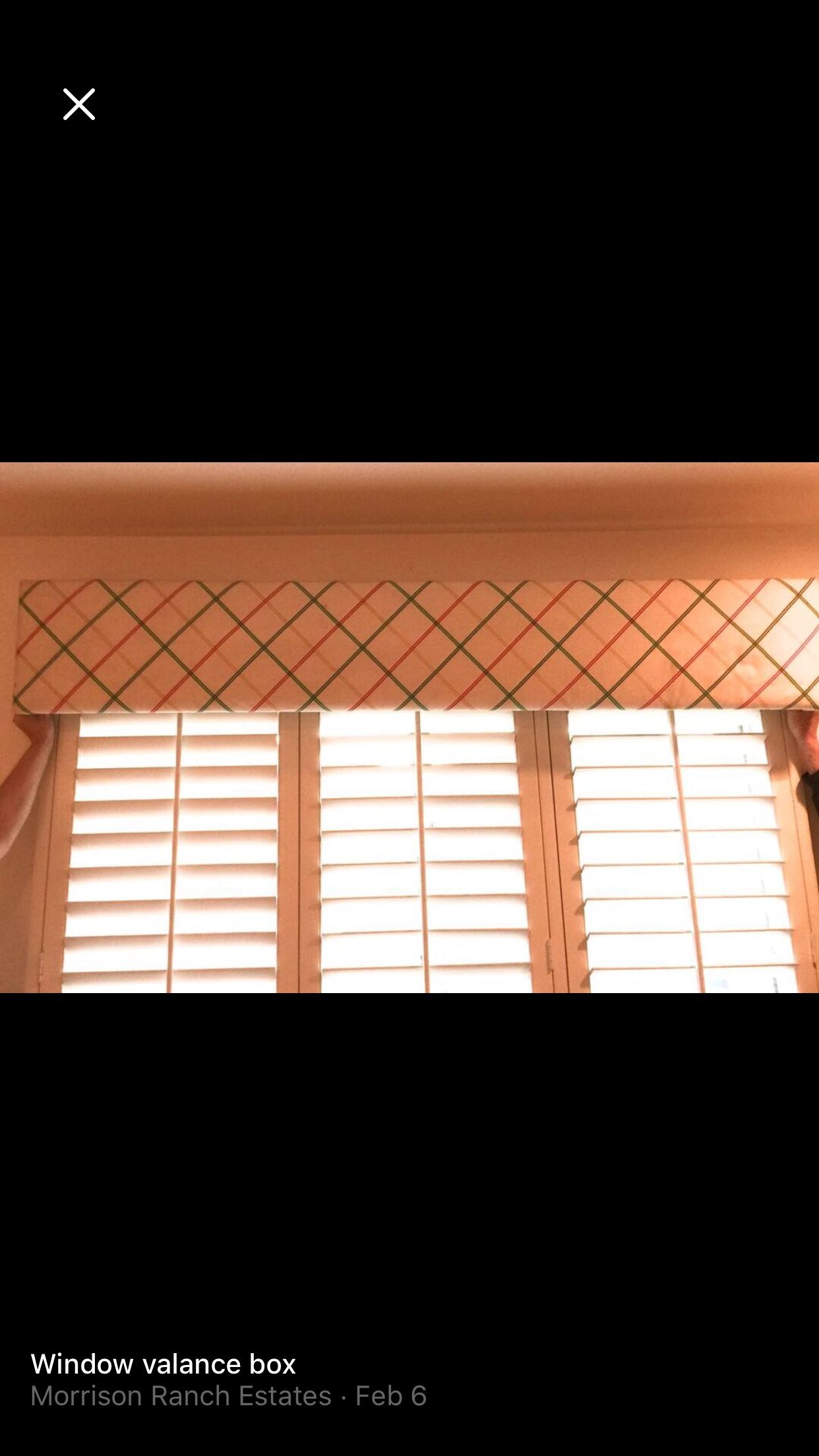 Window Valence Box