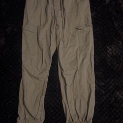 Cargo Jogger Pants – Ambiance Apparel – Khaki Green – Size S – Streetwear Utility Style 