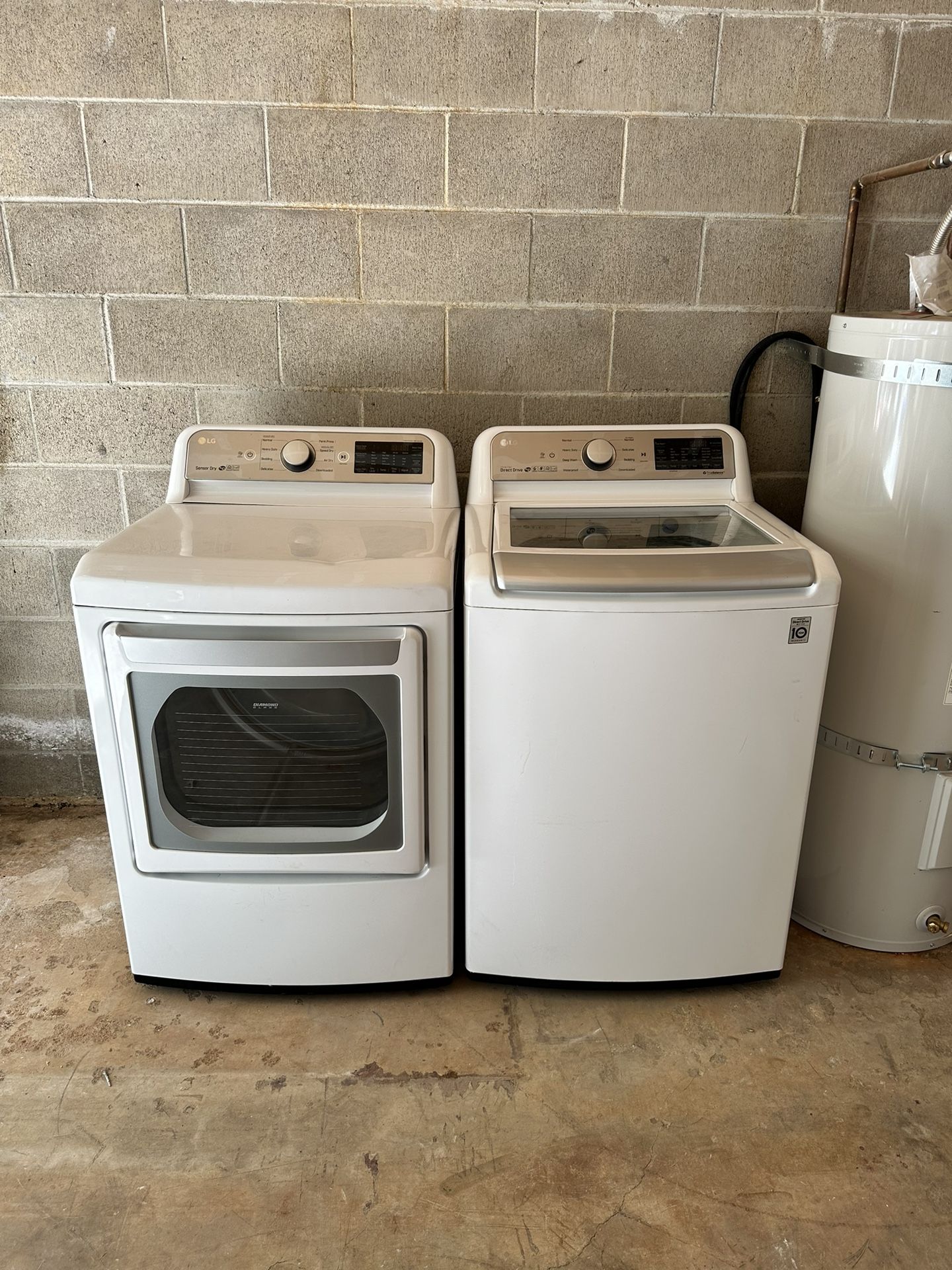 LG Smart Washer and Gas Dryer