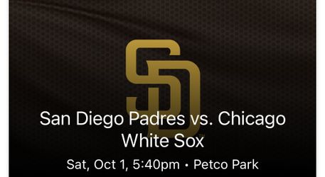 Padres Tickets $50 Each