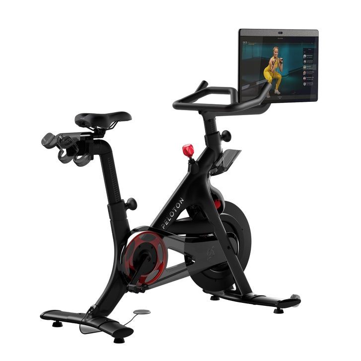 Peloton Bike+ | Indoor Stationary Exercise Bike with 24” HD, Anti-Reflective Rotating Touchscreen
