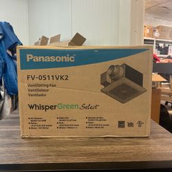 Panasonic WhisperGreen Select Dual Speed Ceiling Mount Exhaust Fan, Designer Grille, Customizable