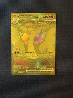 Pokemon Charizard GOLD Card Mint