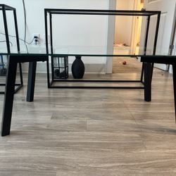 Glass Top Coffee Table 
