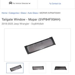 Jeep Wrangler Tailgate Window