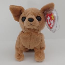 Rare Ty Beanie Baby Tiny The Chihuahua Dog With 3 Errors Excellent Condition!