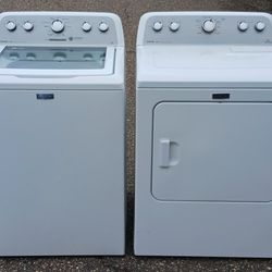 Newer Model Maytag Bravos High Efficiency Top Load Washer & Electric Dryer Set 