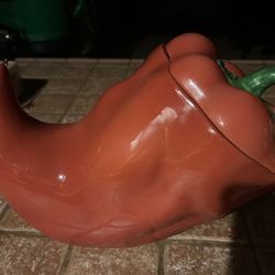 Clay Art Chili Pepper Cookie Jar