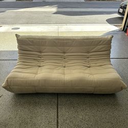 Armless Micro-Suede 3-Seat Togo Soft Armless Fireside Chair