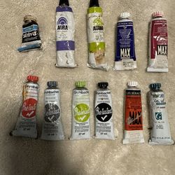 Oil paints - mix of "Grumbacher Pre-tested" and "Shiva Signature" permanent artist oil color tubes