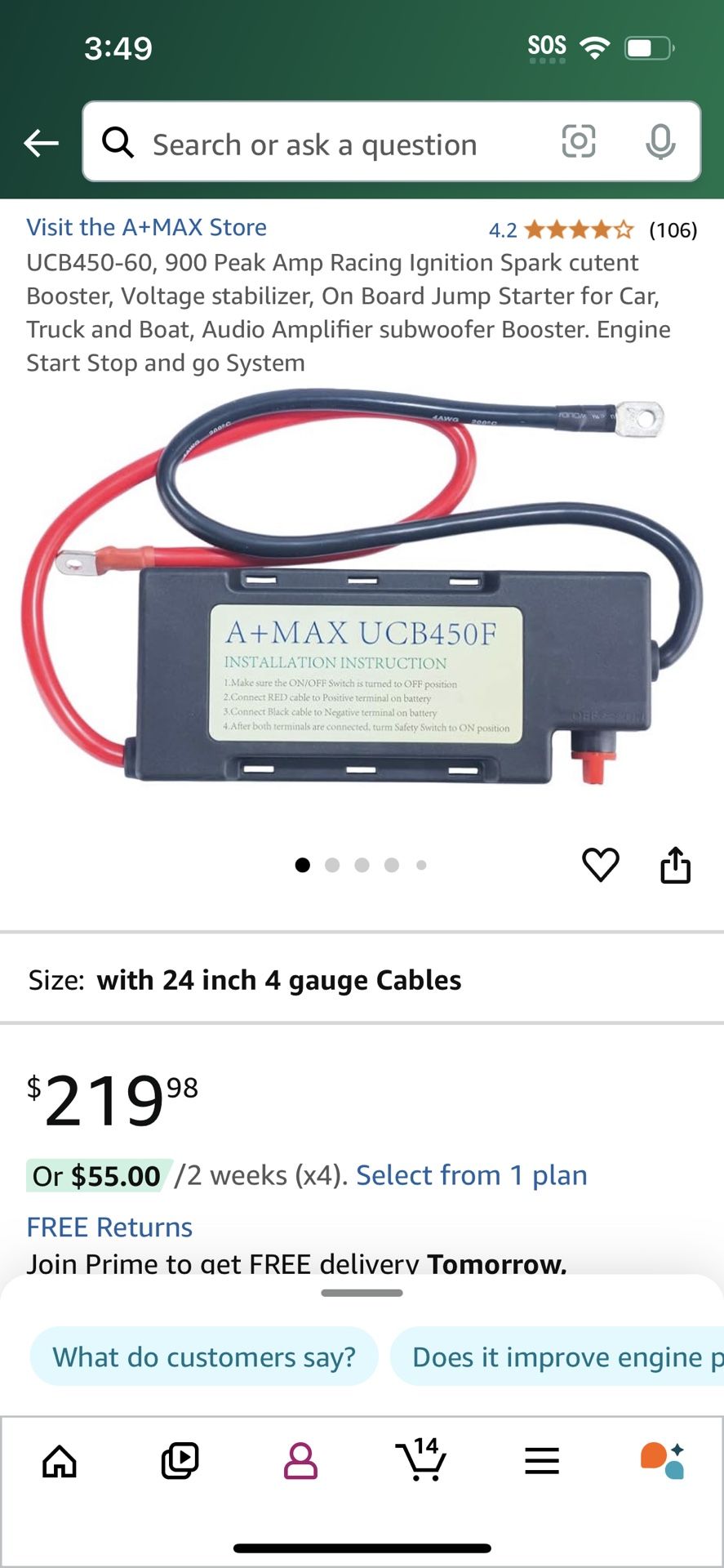 Car Jumper/extra battery for subs
