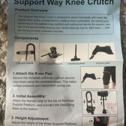 Very Clean Hardly User Knee Crutch 