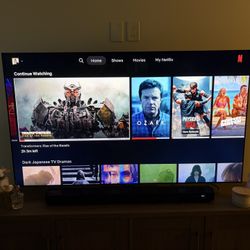 4K 65” Samsung Smart TV with Stand Included 