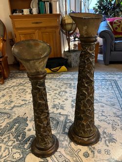 Free Standing Tall Candle Holders Set