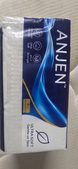 Anjen Ultra Soft 4-Ply Facial Tissues 400 Sheets